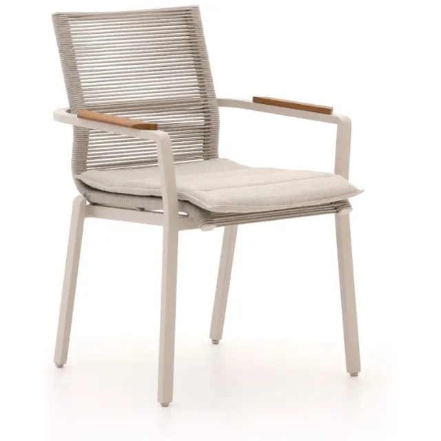 Bellagio tuinmeubelen Bellagio Marudo/Induno Deens Ovaal 180cm dining tuinset 5-delig stapelbaar Bruin