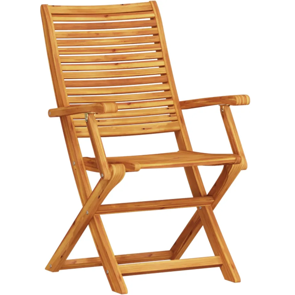 vidaXL Vouw Bistro Set 3 st Bruin Massief Acaciahout, foto 3