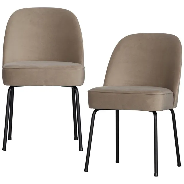 WOOOD Vogue eetkamerstoel taupe khaki