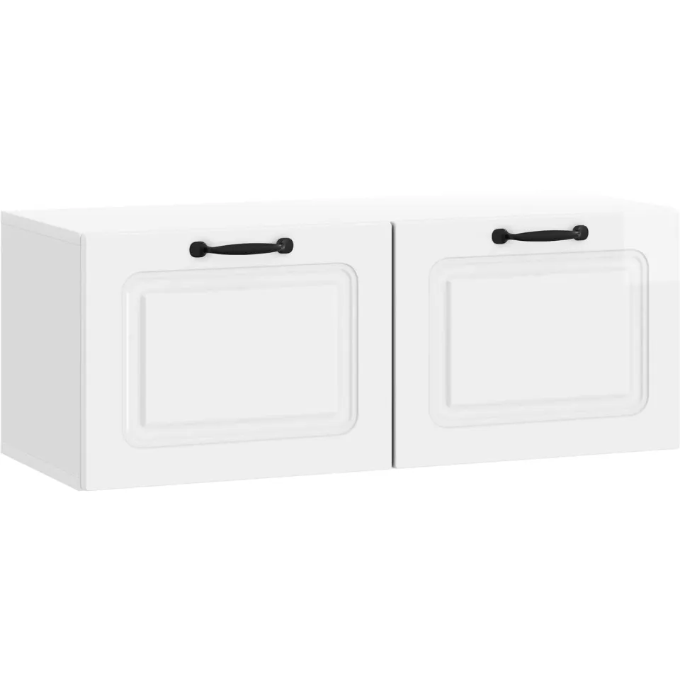 vidaXL Wandbeugel TV-kast Hoogglans Wit 78,5 x 31 x 30 cm Bewerkt hout, foto 3