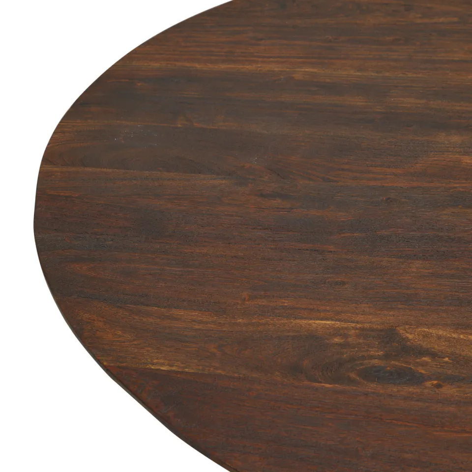 NOUS Living eetkamertafel Jaime (⌀140 cm) walnoot, foto 6