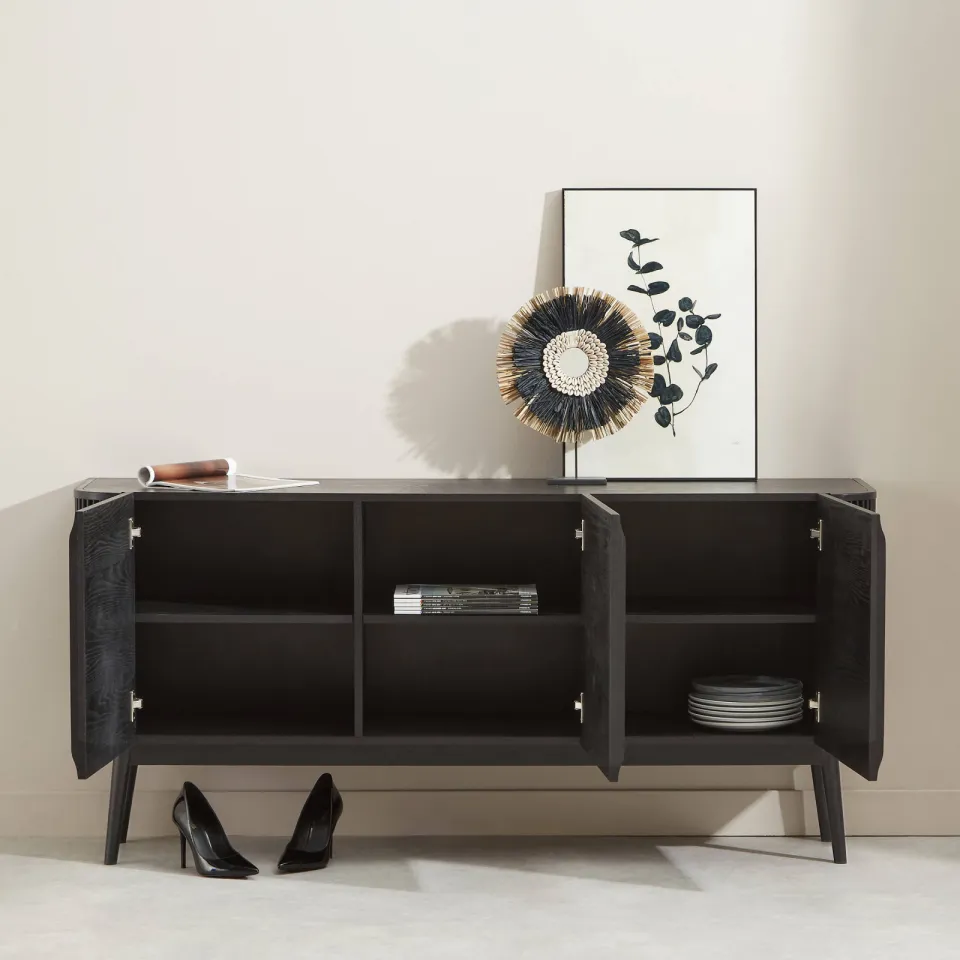 NOUS Living Capana dressoir zwart, foto 4
