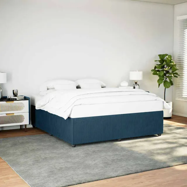 vidaXL Bedframe fluweel blauw 200x200 cm