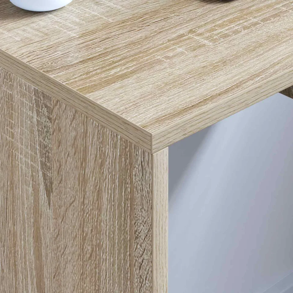 vidaXL Wandbureau Sonoma Eiken Bewerkt hout 60 x 45 x 30 cm, foto 4