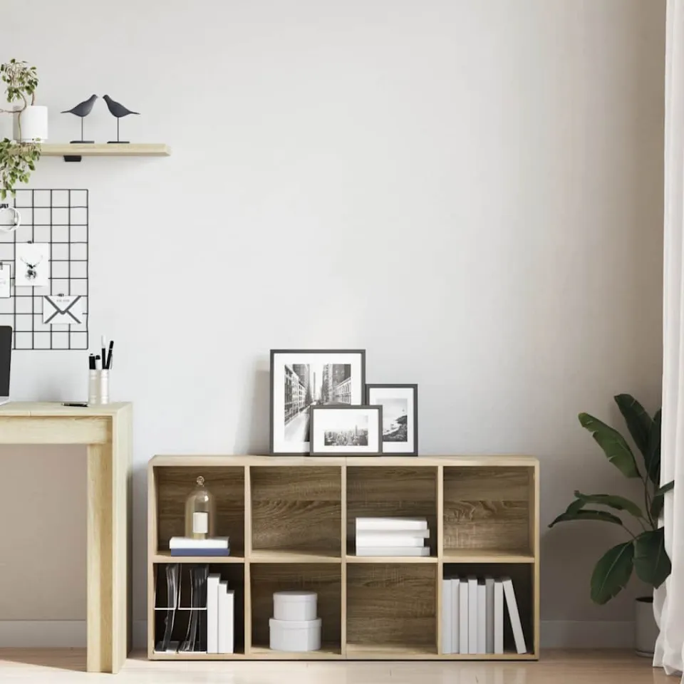 vidaXL Boekenkast/dressoir 66x30x130 cm bewerkt hout sonoma eikenkleur, foto 2