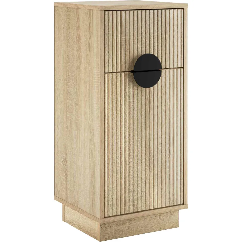 vidaXL Dressoir VENRAY Sonoma Eiken 35 x 33 x 77,5 cm Bewerkt hout Bruin