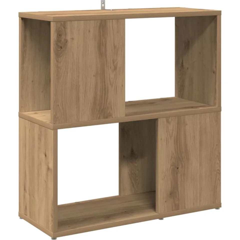 vidaXL Boekenkast 60x24x63 cm bewerkt hout artisanaal eikenkleur, foto 3