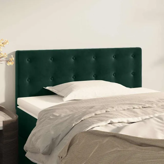 vidaXL Hoofdbord 90x5x78/88 cm fluweel donkergroen groen