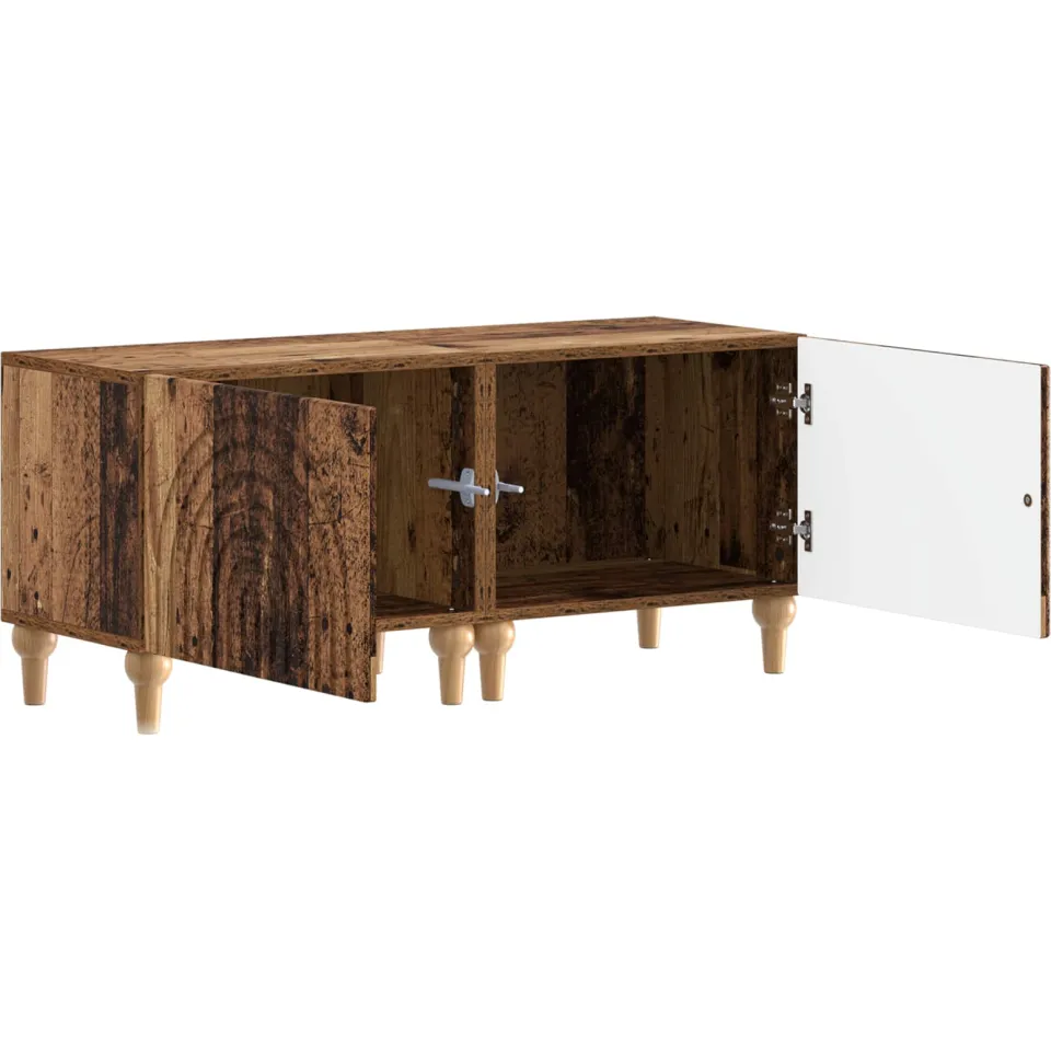 vidaXL Tv-meubel ALKMAAR Oud hout Bewerkt hout Bruin