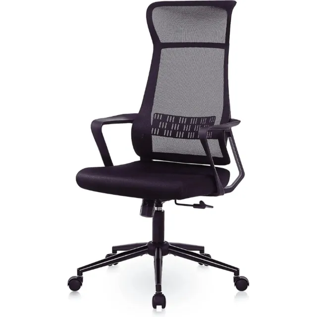 Thuys Ergonomische Bureaustoel – Ademend Mesh Design – 360 Graden Draaibaar – Zwart