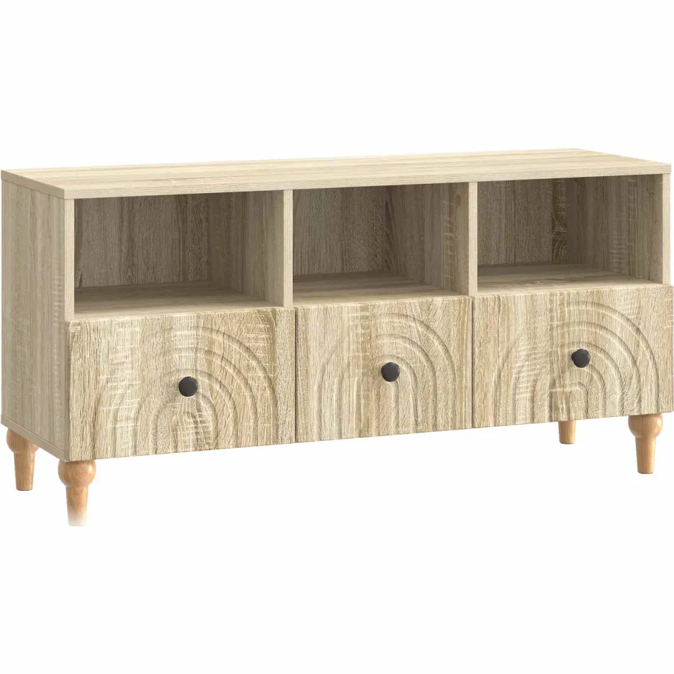 vidaXL TV-kast 102 x 34,5 x 50 cm Sonoma Eiken Geconstrueerd hout, foto 3