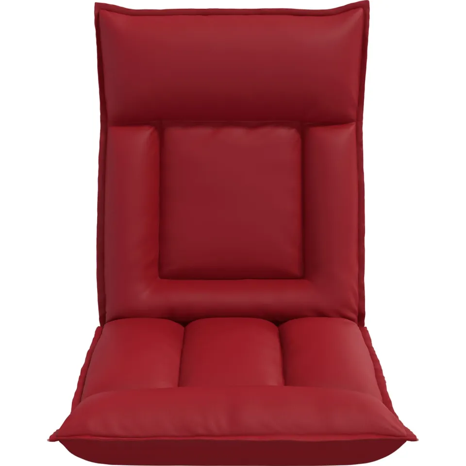 vidaXL Verstelbare vlo stoelen Wijnrood Kunstleer, foto 4