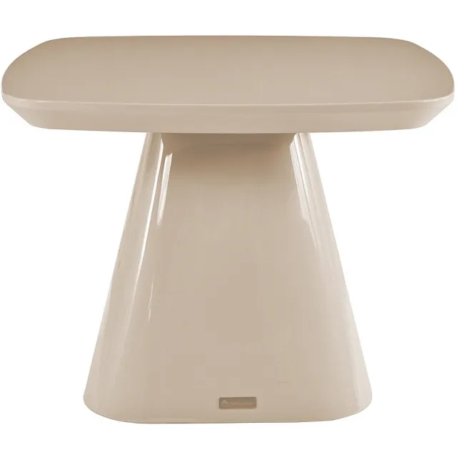 Vente-unique Bijzettafel van MDF - Gelakt taupe - NATAZA