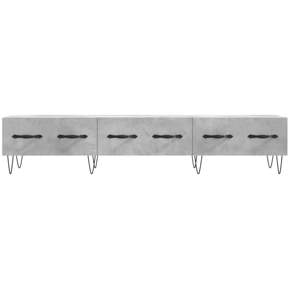 vidaXL Tv-meubel 150x36x30 cm bewerkt hout betongrijs