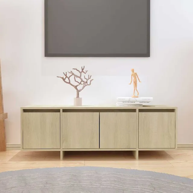 vidaXL Tv-meubel 120x30x40,5 cm bewerkt hout sonoma eikenkleurig Beige