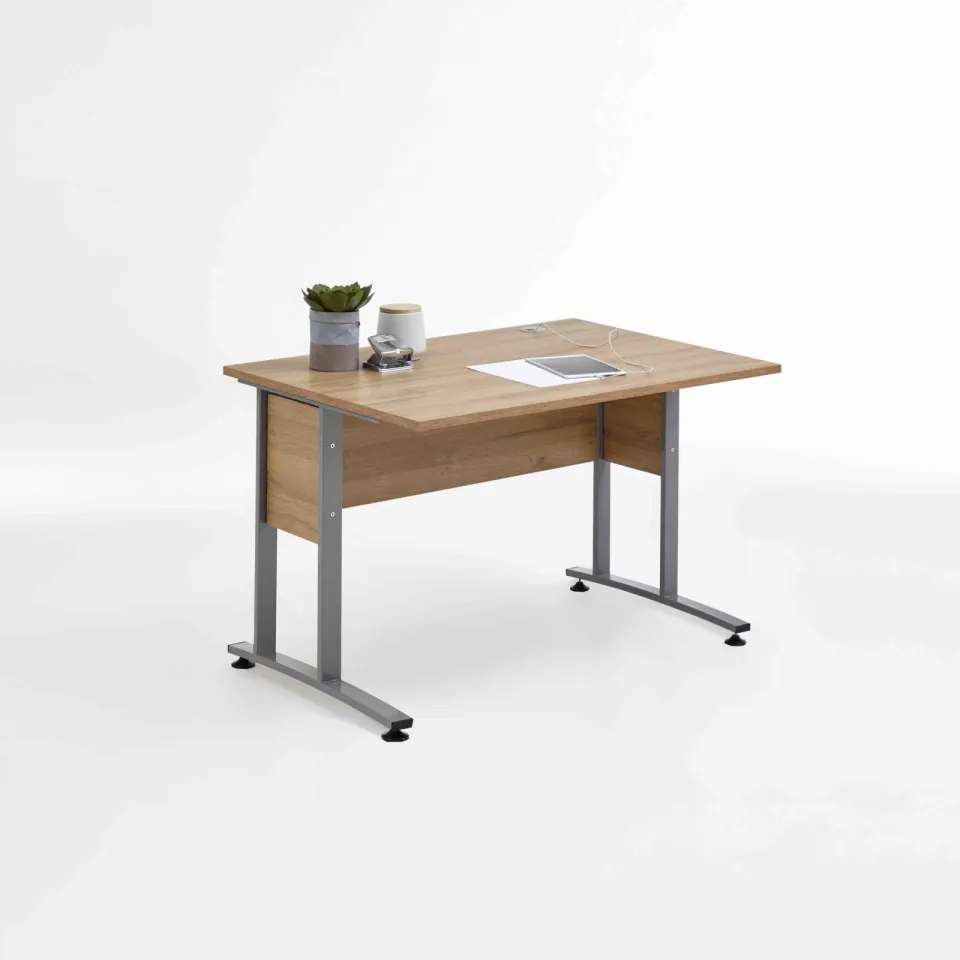 Bureau Nereus Oudeiken 160 cm bruin, foto 3