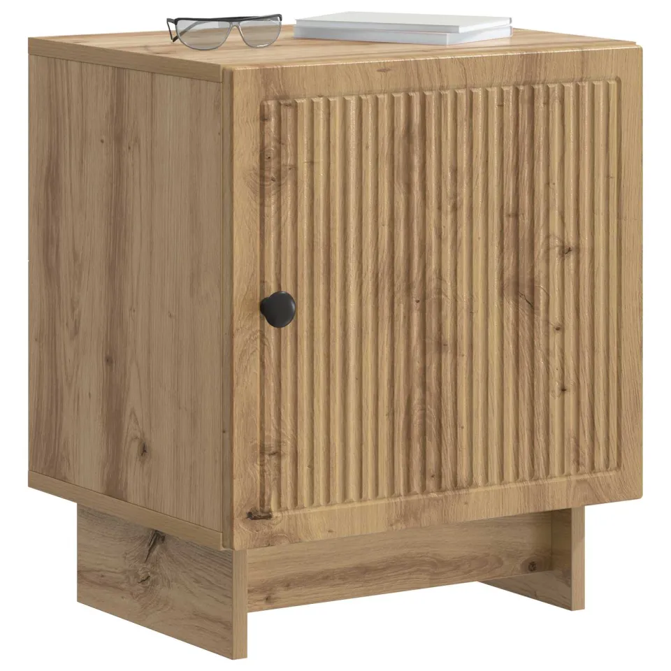 vidaXL Nachtkastje 2 st Artisanaal eiken 43 x 34,5 x 50 cm Bruin