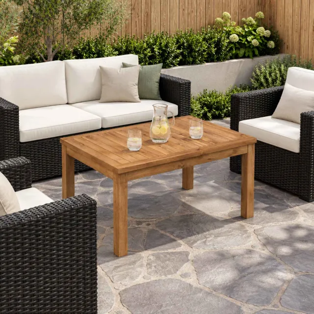 vidaXL Salontafel LAREN Naturel 49 x 68,5 x 36 cm Massief Acaciahout Bruin
