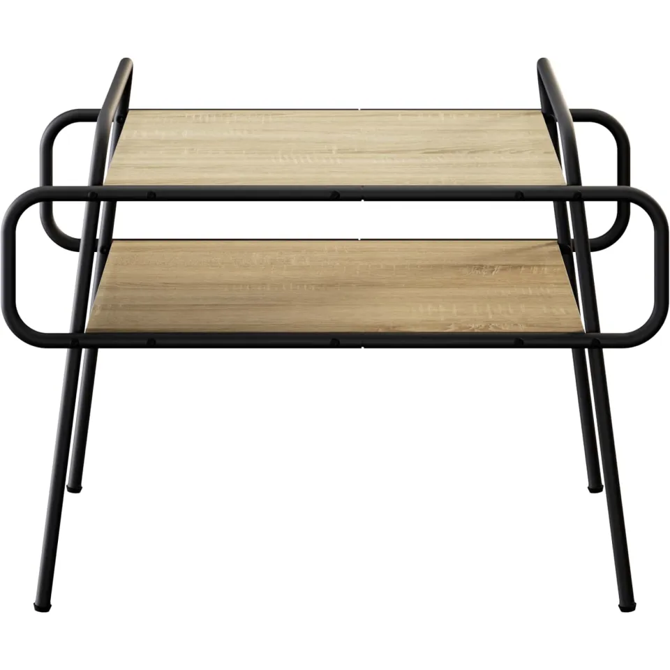 vidaXL Salontafel Sonoma Eiken 70 x 50 x 51 cm Bewerkt hout Bruin