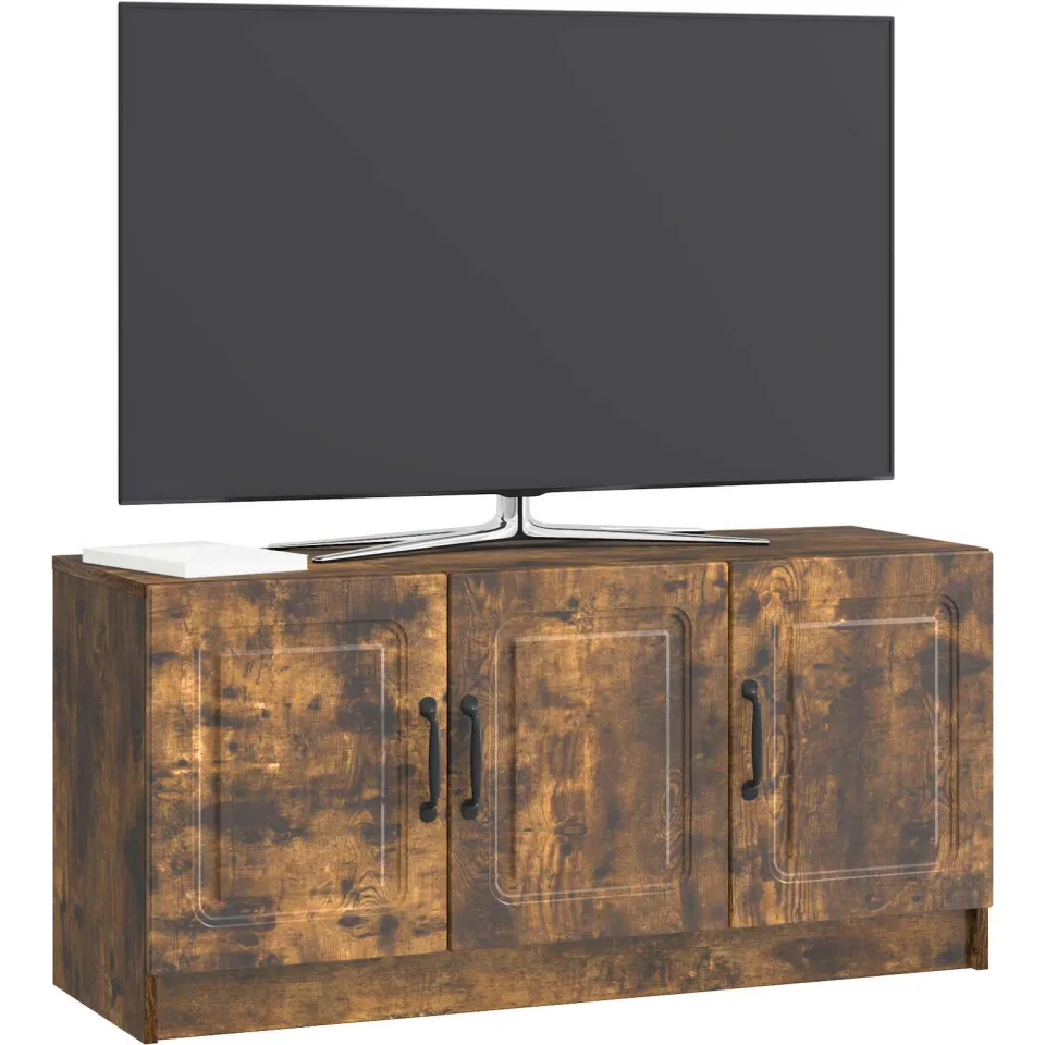 vidaXL TV-kast Gerookt eiken 99 x 34,5 x 47 cm Bewerkt hout Bruin