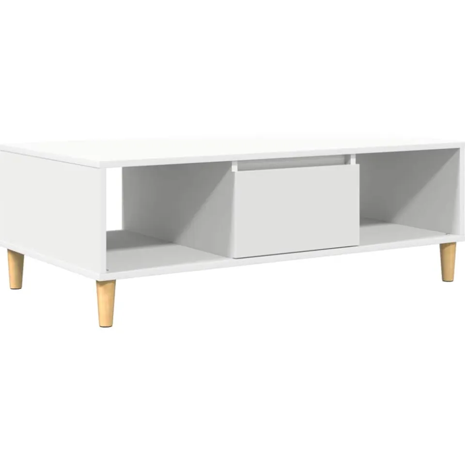 vidaXL Salontafel Wit 102 x 55 x 35 cm Bewerkt hout