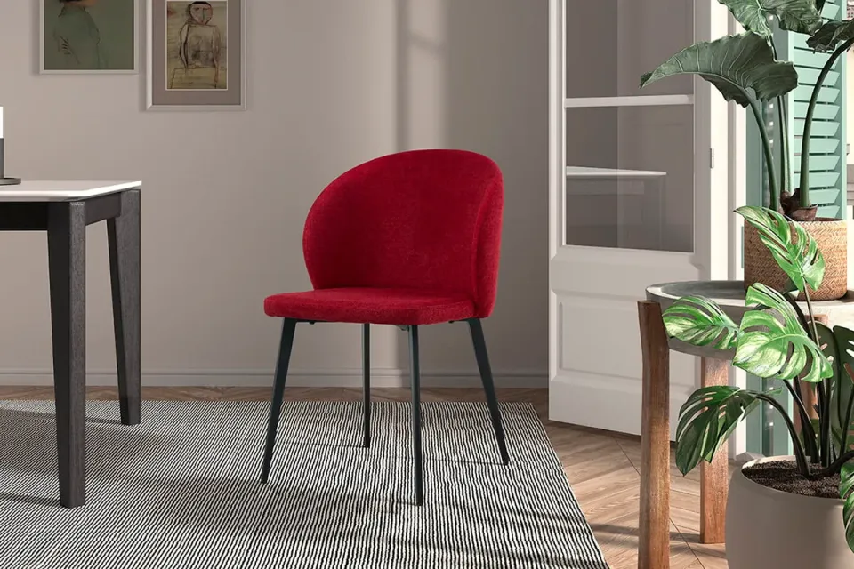 eetkamerstoel Lena rood, foto 5