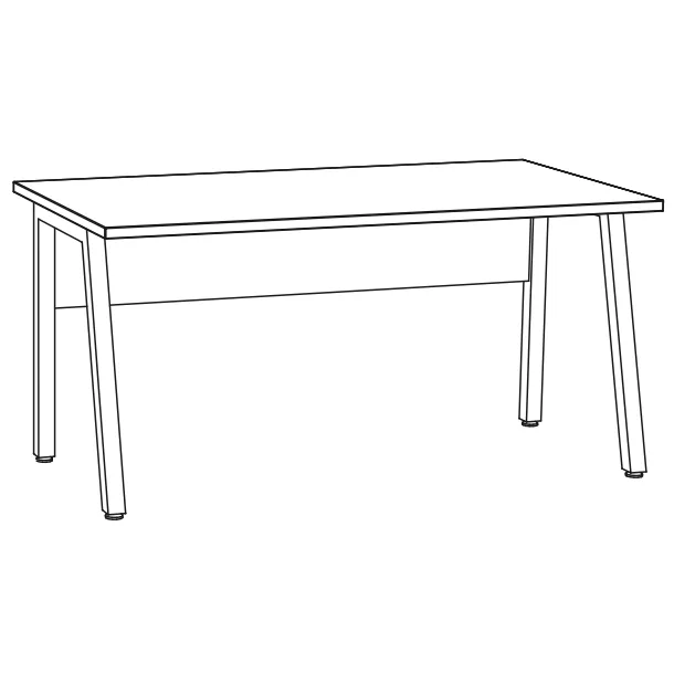 Bureau Roland Vintage 150 cm bruin, foto 4