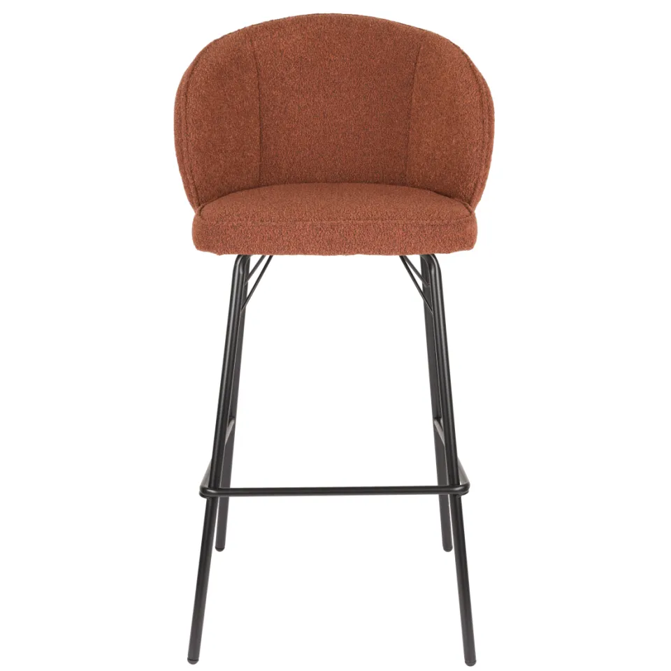 Housecraft Living Joa barkruk met rugleuning bruin, foto 2