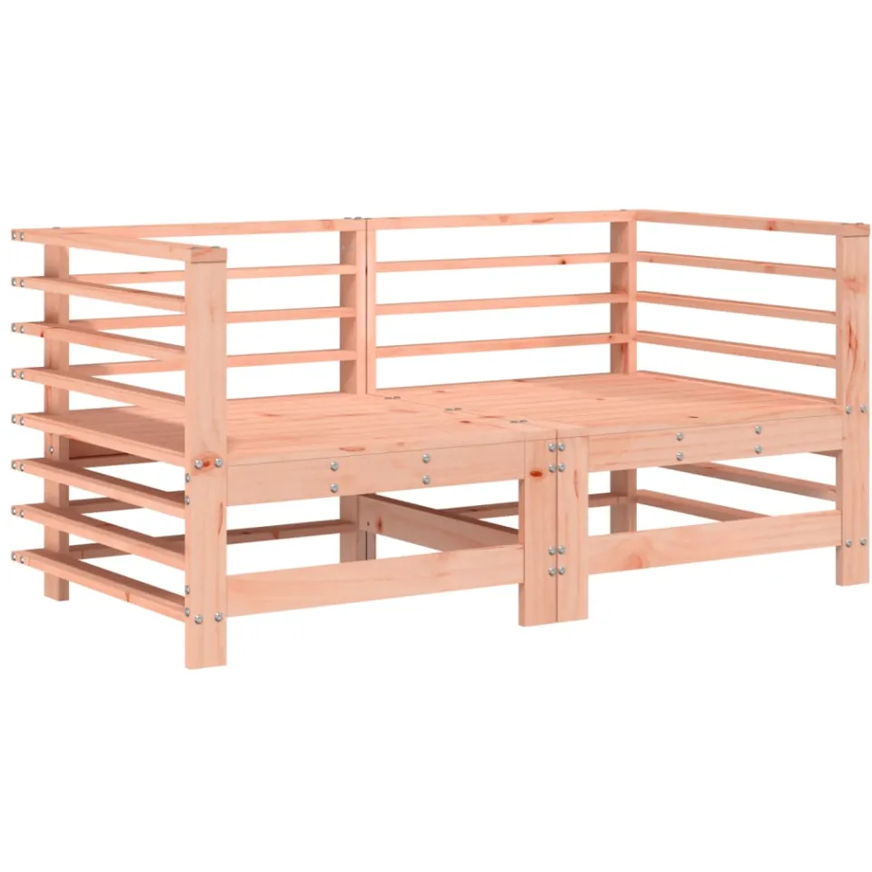vidaXL 6-delige Loungeset massief douglashout Bruin