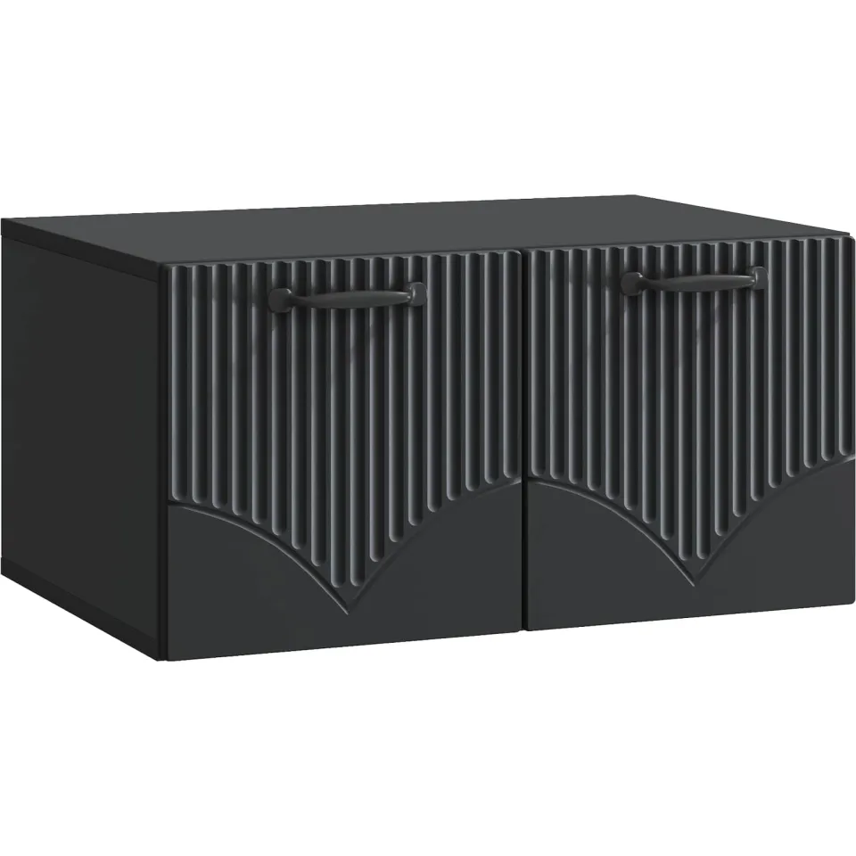vidaXL Wandbeugel TV-kast Zwart 59,5 x 41 x 30 cm Bewerkt hout, foto 3