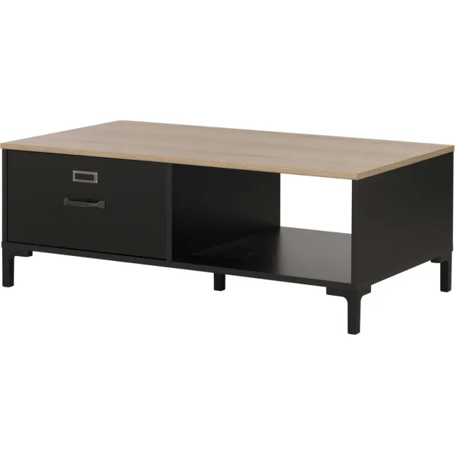 Diagone Manchester Salontafel Met Lade - Eikenlook en Zwart