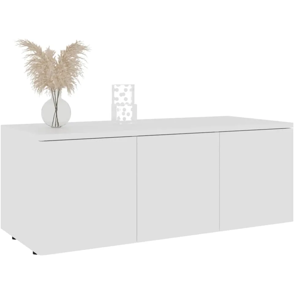 vidaXL Tv-meubel 80x34x30 cm bewerkt hout wit