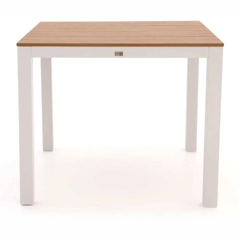 Bellagio tuinmeubelen Bellagio Fidenza dining tuintafel 90x90x75cm wit, foto 3