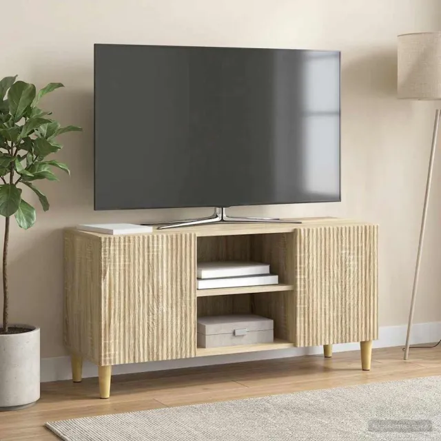 vidaXL TV-kast 102 x 34,5 x 50 cm Sonoma Eiken Bewerkt hout Bruin