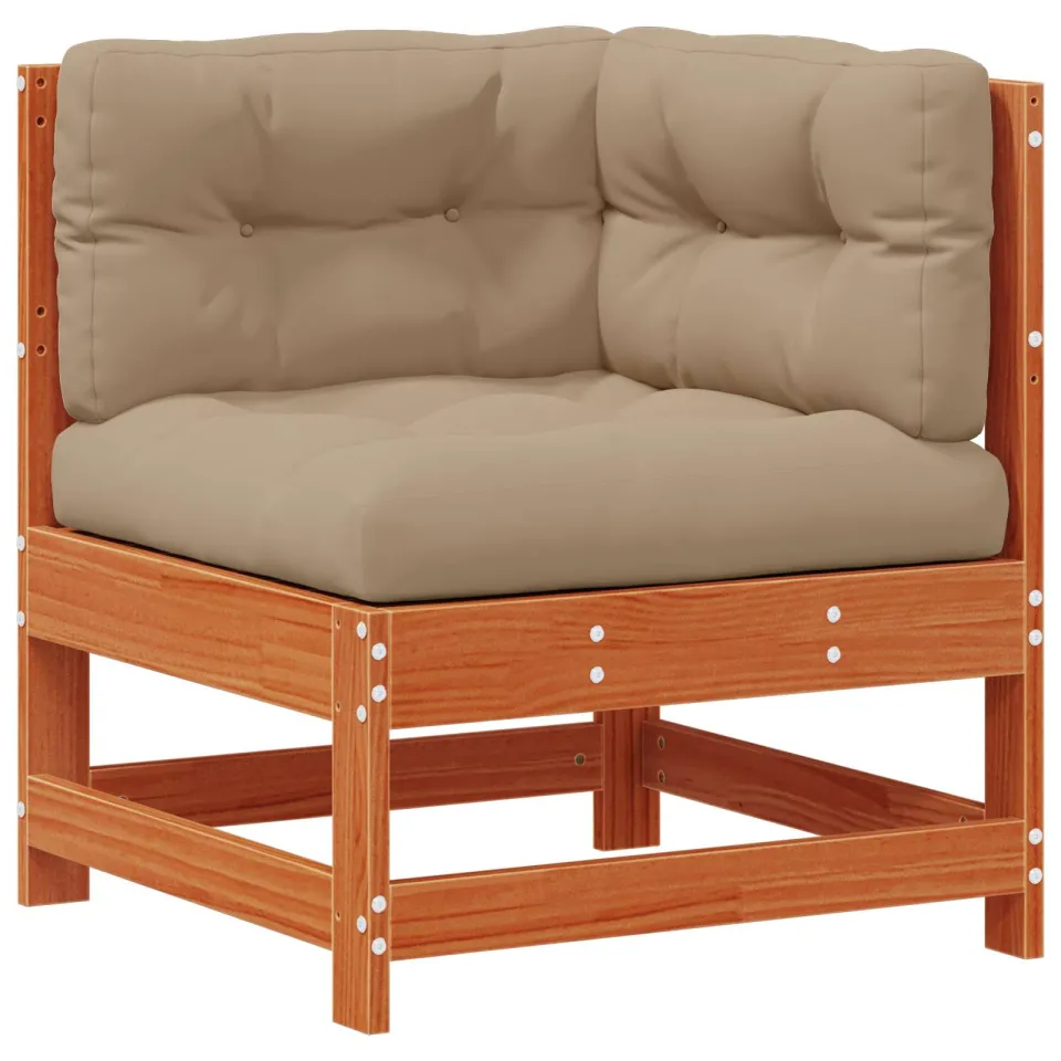 vidaXL Tuin loungeset 7 st Wasbruin Massief grenenhout bruin, foto 3