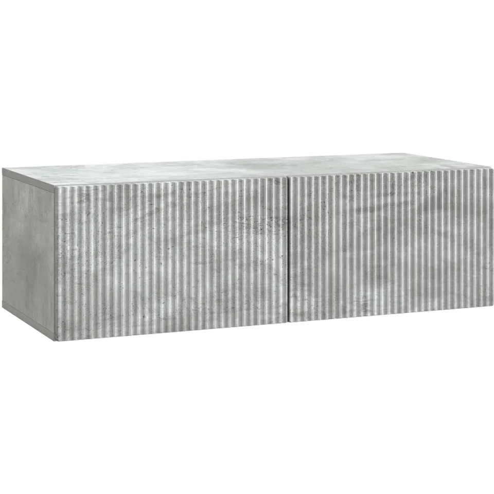 vidaXL Wandbeugel TV-kast 98 x 41 x 30 cm Betongrijs Bewerkt hout grijs, foto 3
