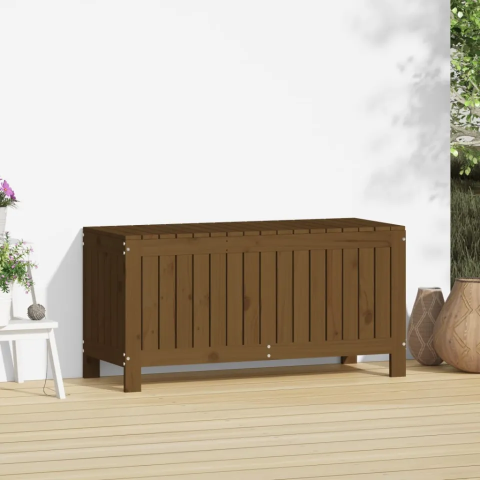 vidaXL Tuinbox 108x42,5x54 cm massief grenenhout honingbruin bruin, foto 3