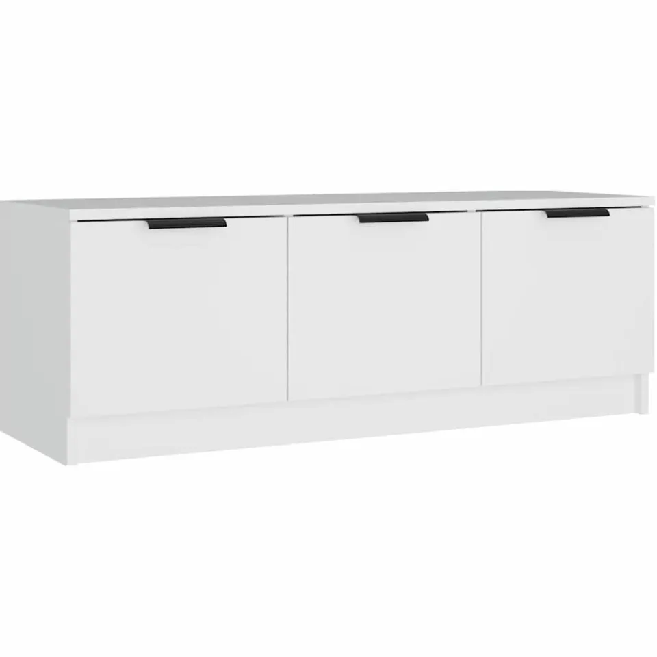 vidaXL Tv-meubel 102x35x36,5 cm bewerkt hout wit