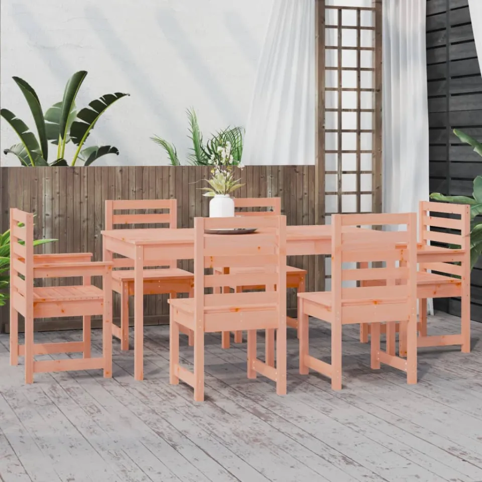 vidaXL 7-delige Tuinset massief douglashout bruin, foto 3