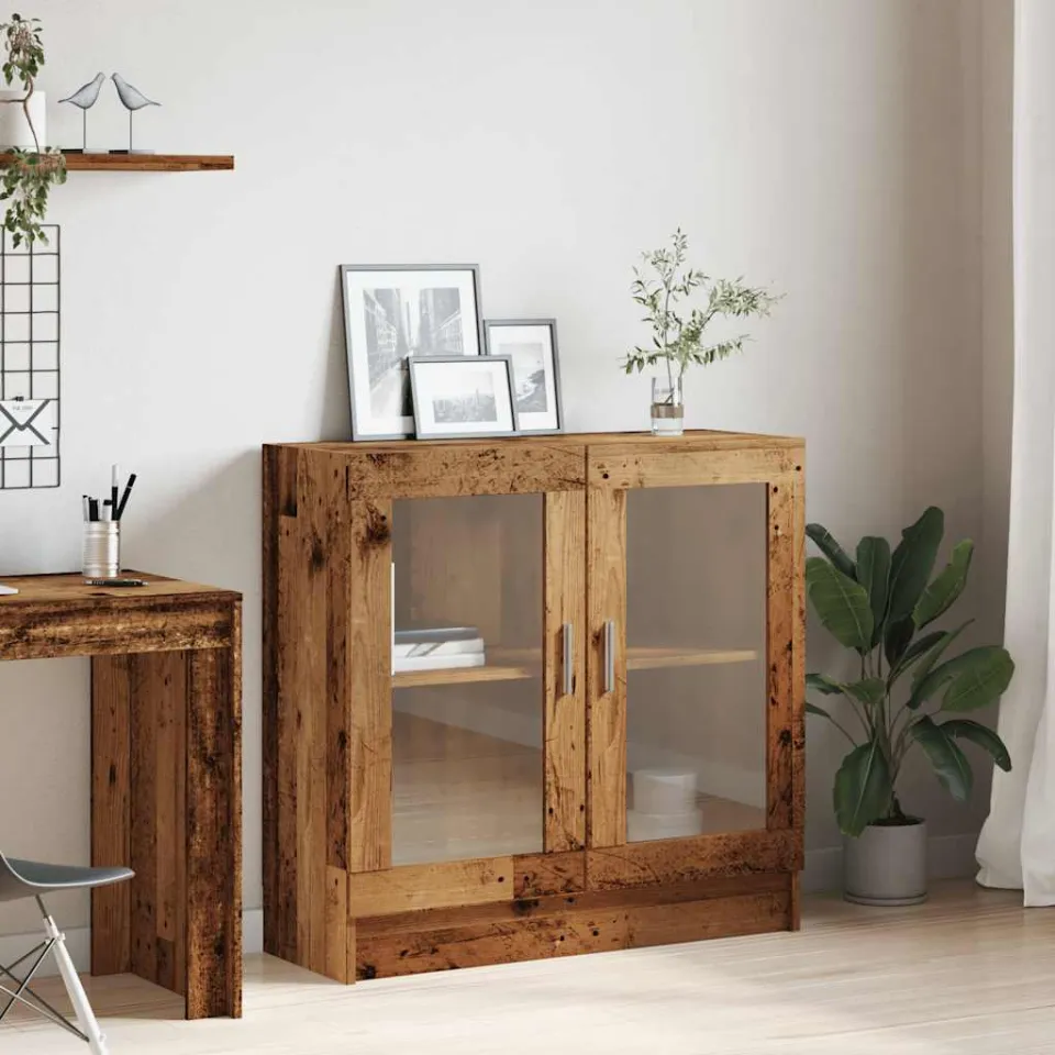 vidaXL Boekenkast 82,5x30,5x80 cm bewerkt hout oud houtkleurig bruin, foto 2