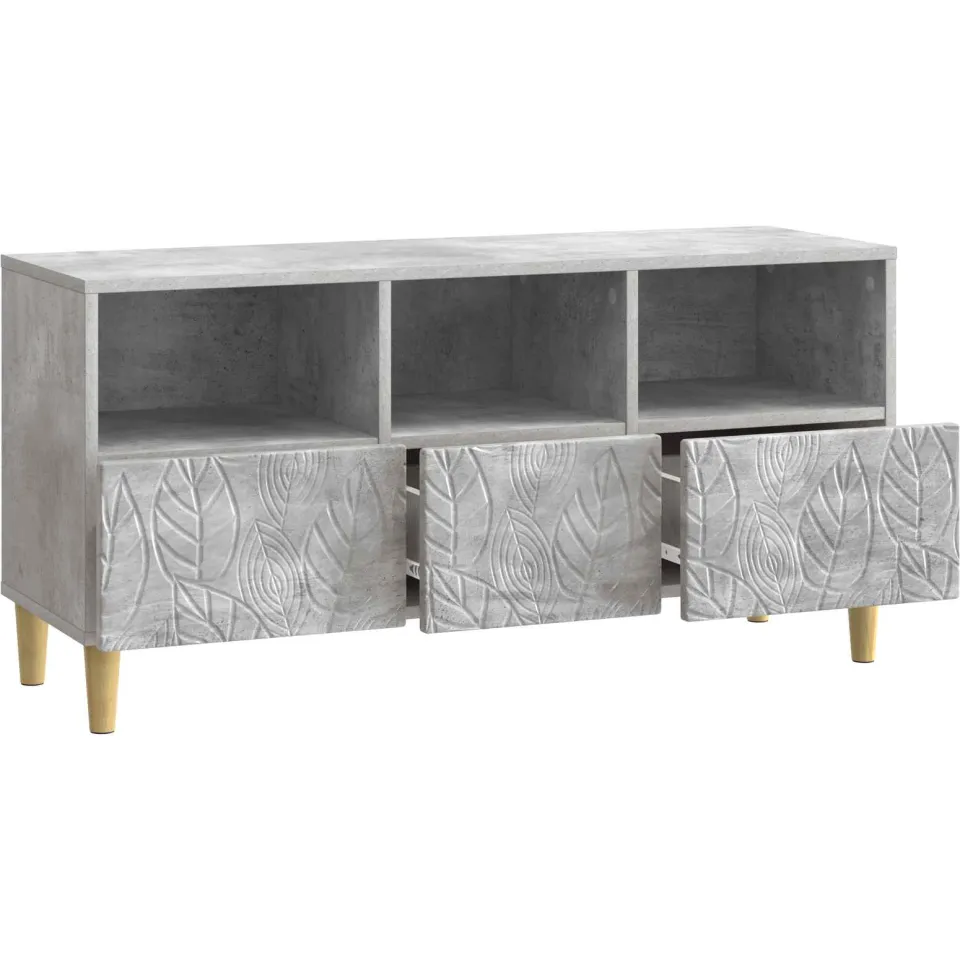 vidaXL TV-kast 102 x 34,5 x 50 cm Betongrijs Bewerkt hout grijs, foto 4