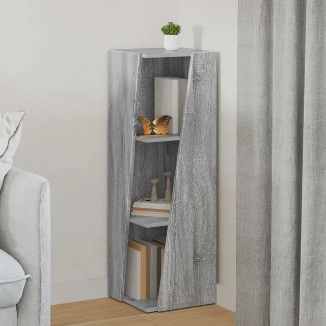 vidaXL Zijplank 33 x 32 x 100,5 cm Bewerkt hout Grijs Sonoma, foto 2