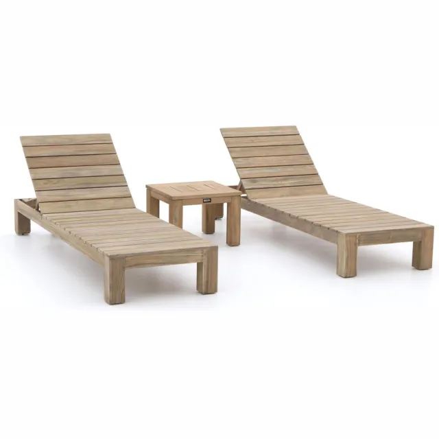 ROUGH Furniture ROUGH-X ligbed set 3-delig Bruin