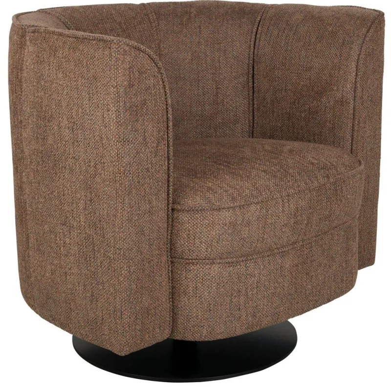 Dutchbone fauteuil Flower bruin, foto 2