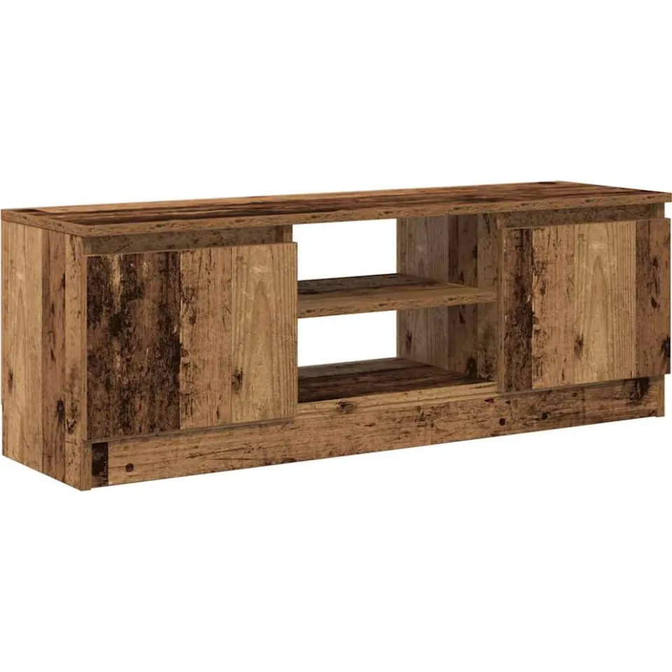 vidaXL Tv-meubel 102x30x36 cm bewerkt hout oud houtkleurig bruin, foto 3