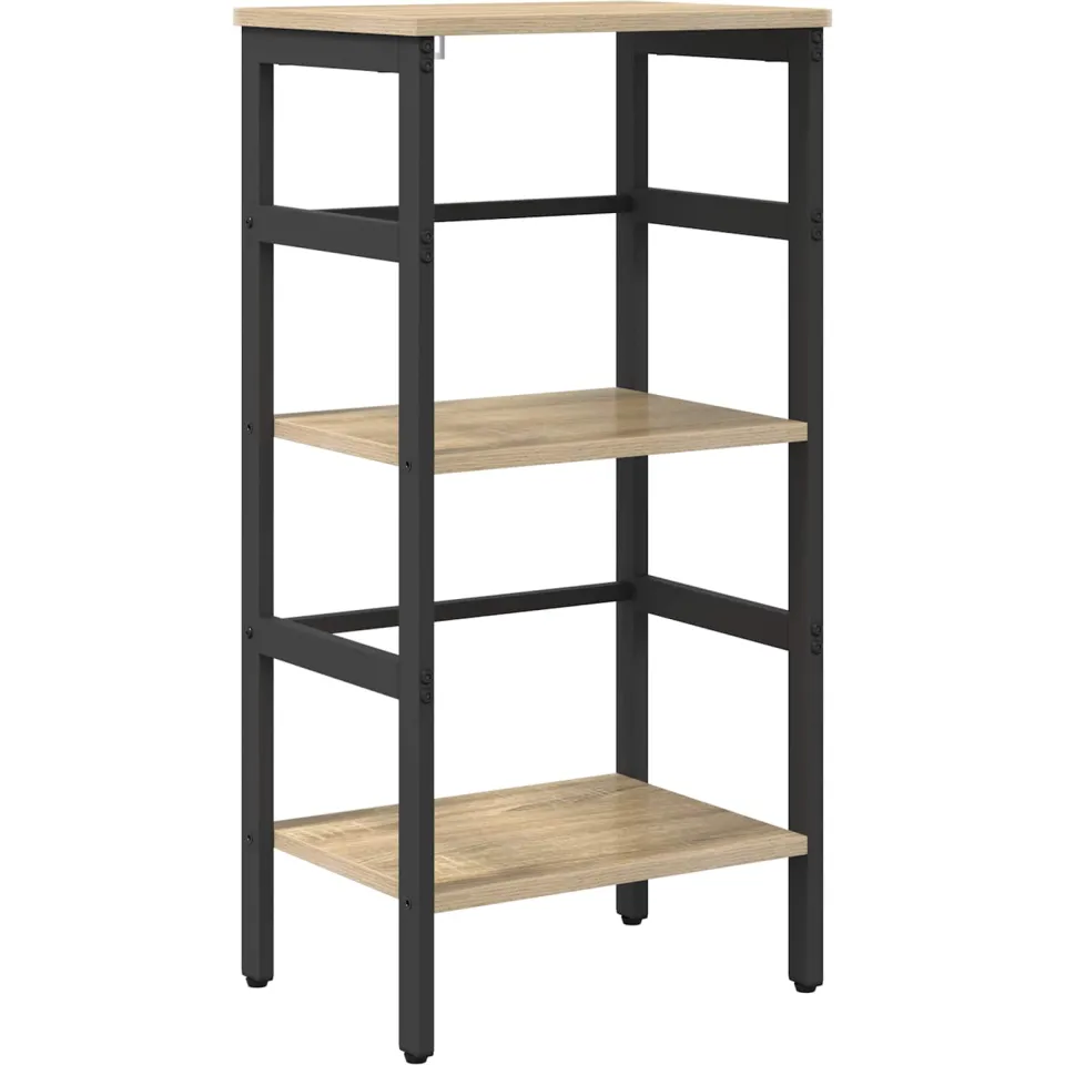 vidaXL Boekenkast 2-laags 40 x 29,5 x 81 cm Bewerkt hout Sonoma Eiken Bruin