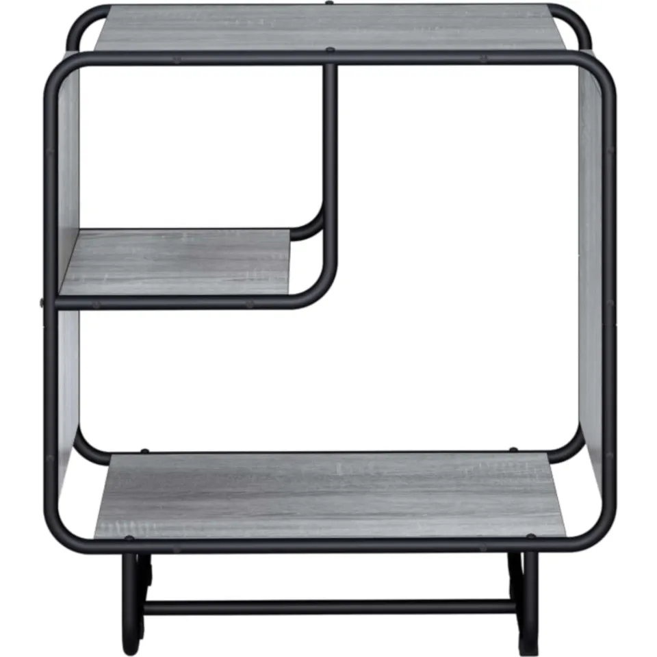 vidaXL Dressoir Grijs Sonoma 60 x 37.5 x 64.5 cm Bewerkt hout
