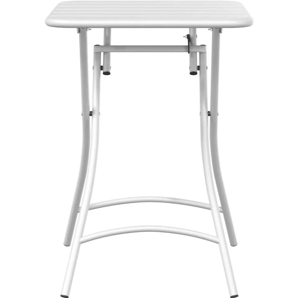 vidaXL Bistrotafel Wit 55 x 55 x 72,5 cm Poedercoating staal, foto 4