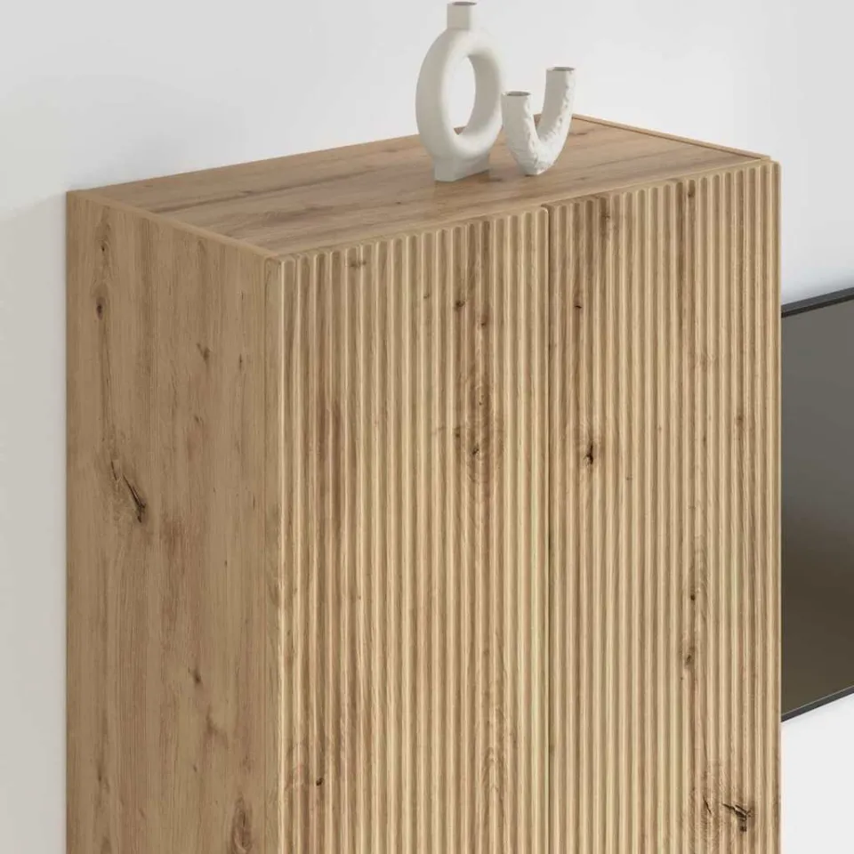 vidaXL TV-wandkast 59,5 x 31 x 80 cm Artisan Eiken Bewerkt hout, foto 4