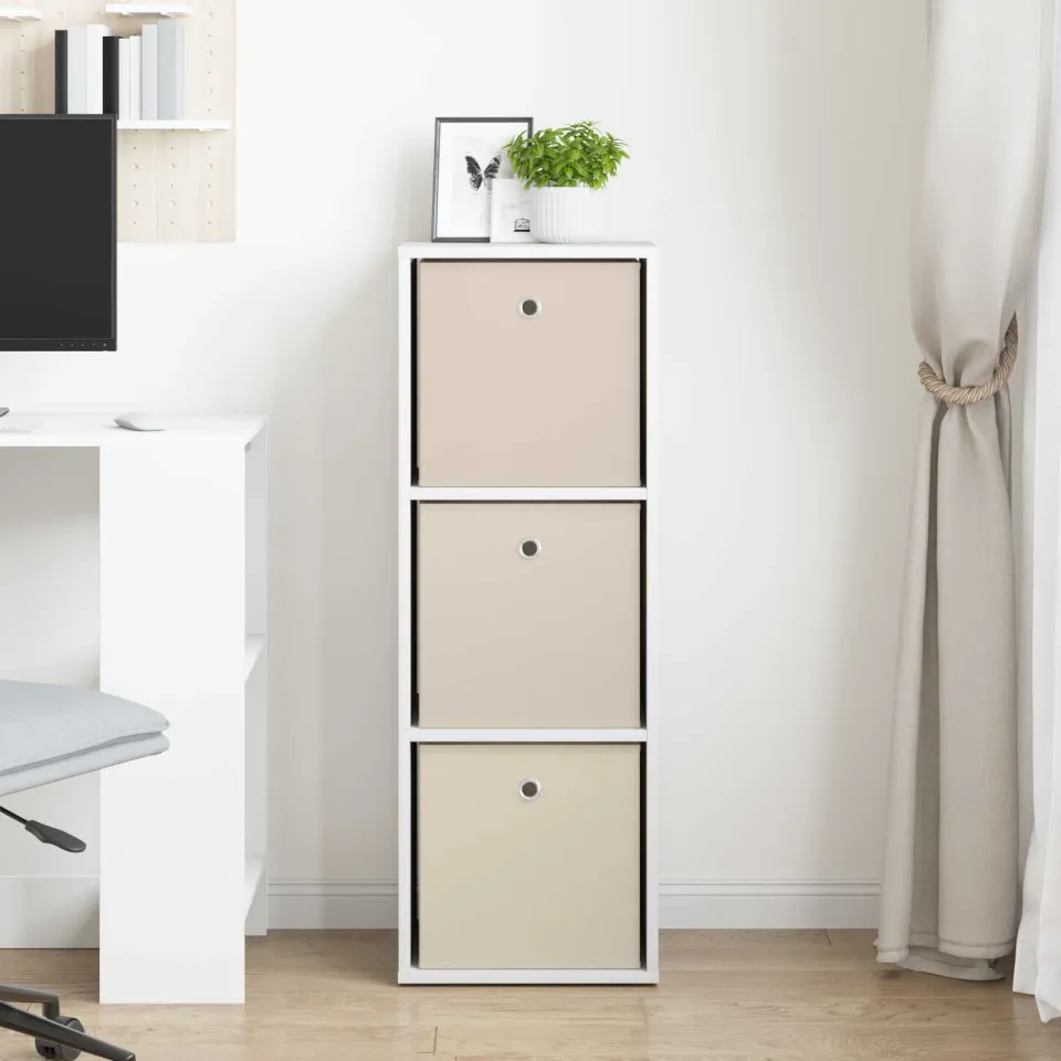 vidaXL Dressoir met lade Wit 35 x 32 x 99,5 cm, foto 2